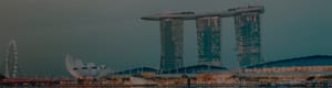 Singapore skyline Marina Bay Sands resort | Lumikha Identity Design